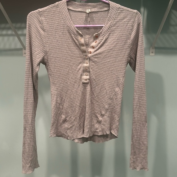 Free People Henley long sleeve - Picture 3 of 5